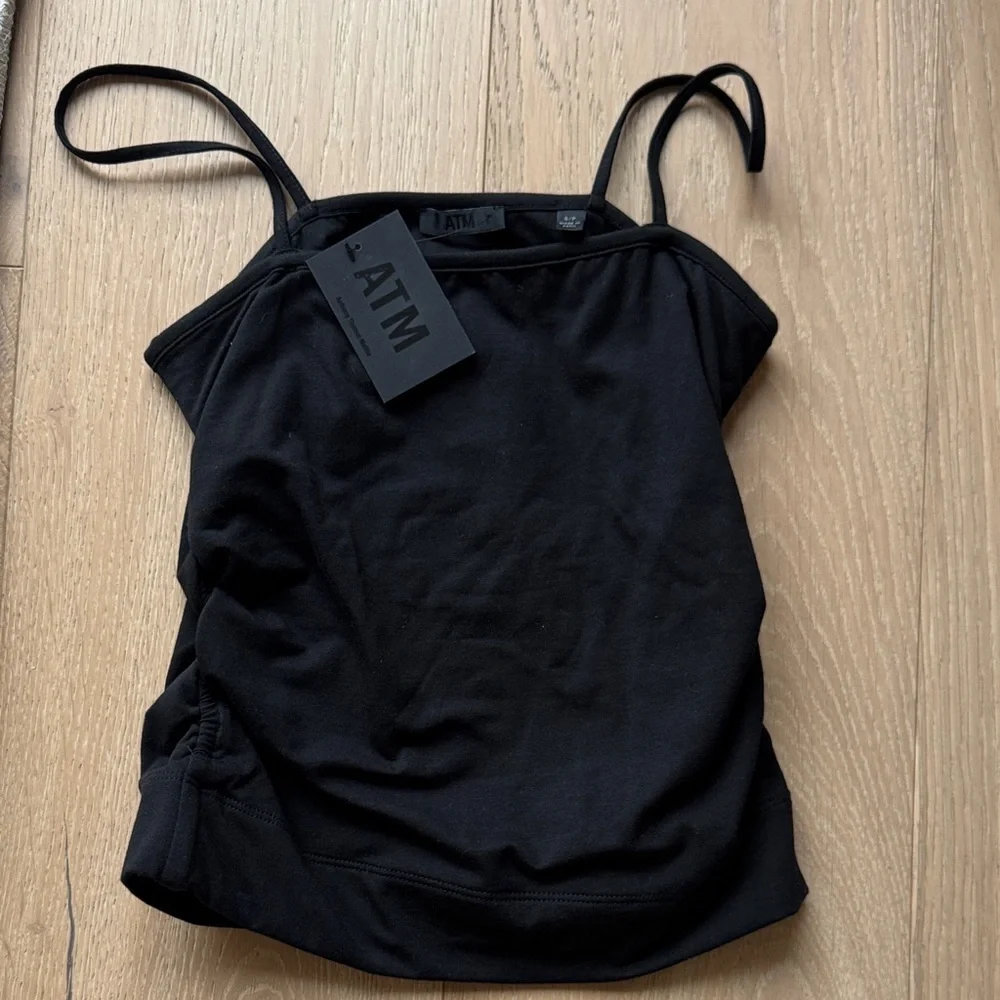 NWT ATM Anthony Thomas Melillo Black Slim Camisole - Picture 5 of 5